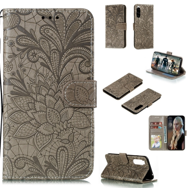 Lace Flower Horizontal Flip Leather Case with Holder & Card Slots & Wallet & Photo Frame, For LG K30, For Sony Xperia 5, For Nokia 7.2, For Huawei Honor Play 3, For Galaxy A70s