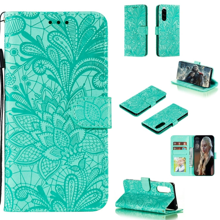 Lace Flower Horizontal Flip Leather Case with Holder & Card Slots & Wallet & Photo Frame, For LG K30, For Sony Xperia 5, For Nokia 7.2, For Huawei Honor Play 3, For Galaxy A70s