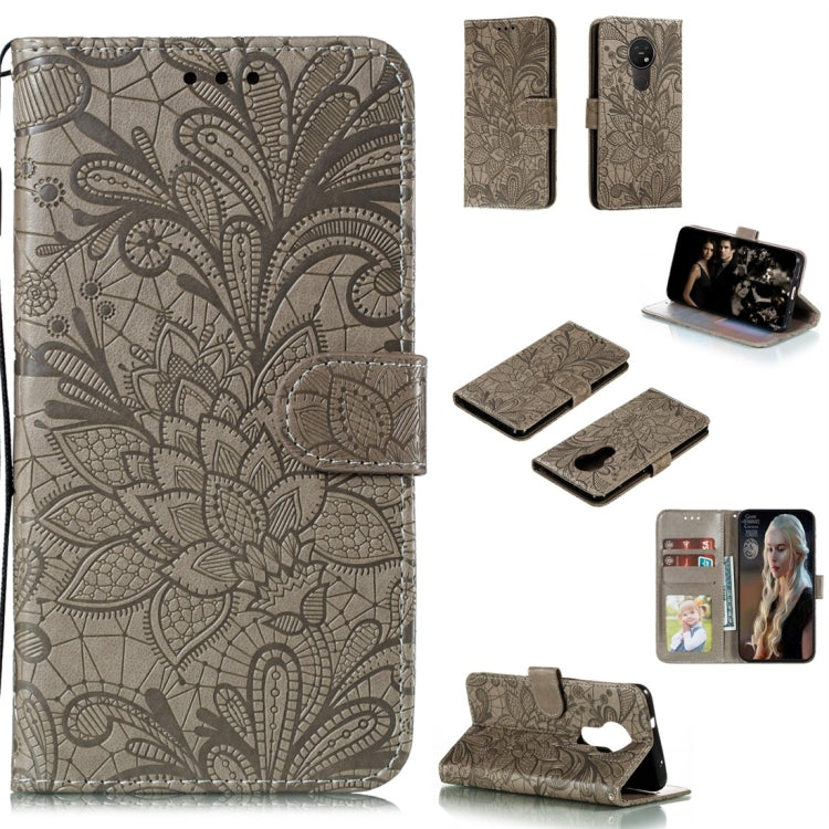 Lace Flower Horizontal Flip Leather Case with Holder & Card Slots & Wallet & Photo Frame, For LG K30, For Sony Xperia 5, For Nokia 7.2, For Huawei Honor Play 3, For Galaxy A70s