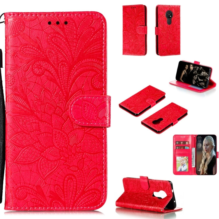 Lace Flower Horizontal Flip Leather Case with Holder & Card Slots & Wallet & Photo Frame, For LG K30, For Sony Xperia 5, For Nokia 7.2, For Huawei Honor Play 3, For Galaxy A70s