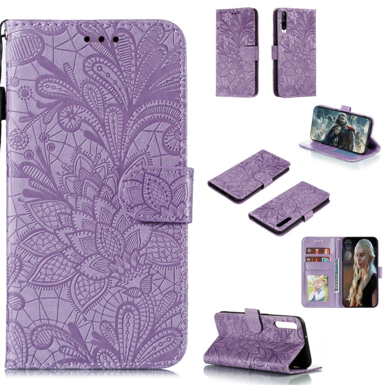 Lace Flower Horizontal Flip Leather Case with Holder & Card Slots & Wallet & Photo Frame, For LG K30, For Sony Xperia 5, For Nokia 7.2, For Huawei Honor Play 3, For Galaxy A70s