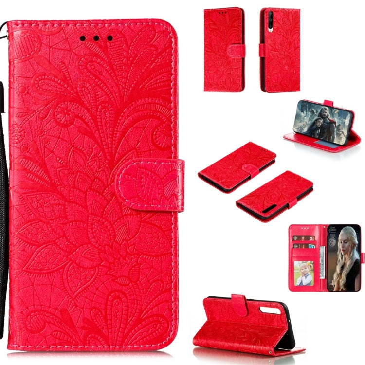 Lace Flower Horizontal Flip Leather Case with Holder & Card Slots & Wallet & Photo Frame, For LG K30, For Sony Xperia 5, For Nokia 7.2, For Huawei Honor Play 3, For Galaxy A70s