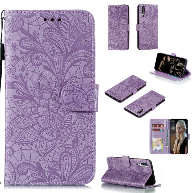 Lace Flower Horizontal Flip Leather Case with Holder & Card Slots & Wallet & Photo Frame, For LG K30, For Sony Xperia 5, For Nokia 7.2, For Huawei Honor Play 3, For Galaxy A70s