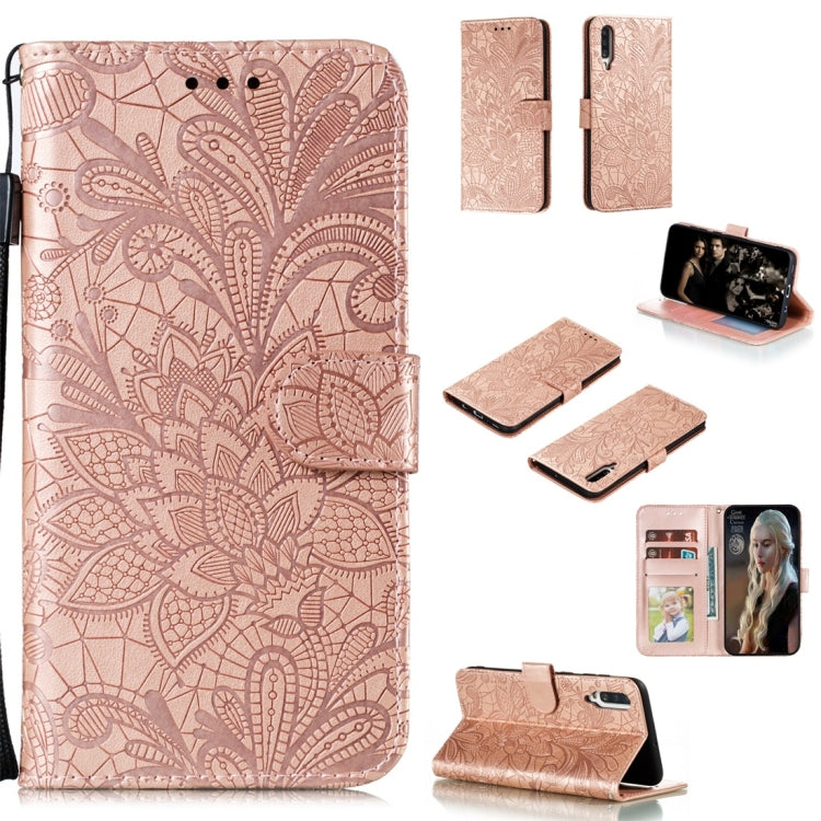 Lace Flower Horizontal Flip Leather Case with Holder & Card Slots & Wallet & Photo Frame, For LG K30, For Sony Xperia 5, For Nokia 7.2, For Huawei Honor Play 3, For Galaxy A70s