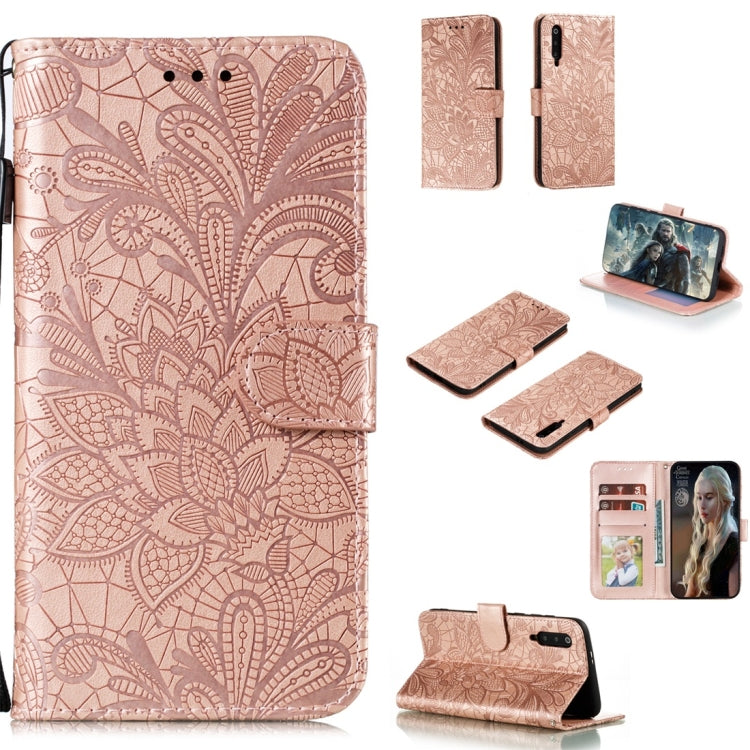 Lace Flower Horizontal Flip Leather Case with Holder & Card Slots & Wallet & Photo Frame, For Galaxy A90 5G, For Xiaomi Mi 9 Pro