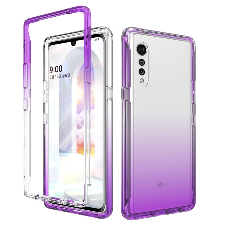 Shockproof High Transparency Two-color Gradual Change PC+TPU Candy Colors Phone Protective Case, For LG Velvet, For Motorola Moto G9 Play, For Motorola Moto G9 Plus, For Motorola Moto G9 Power, For Motorola Moto G30