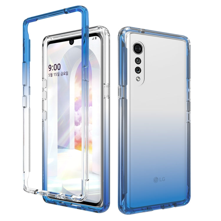 Shockproof High Transparency Two-color Gradual Change PC+TPU Candy Colors Phone Protective Case, For LG Velvet, For Motorola Moto G9 Play, For Motorola Moto G9 Plus, For Motorola Moto G9 Power, For Motorola Moto G30