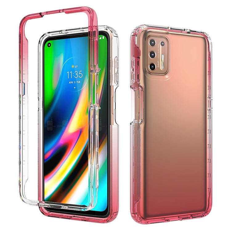 Shockproof High Transparency Two-color Gradual Change PC+TPU Candy Colors Phone Protective Case, For LG Velvet, For Motorola Moto G9 Play, For Motorola Moto G9 Plus, For Motorola Moto G9 Power, For Motorola Moto G30