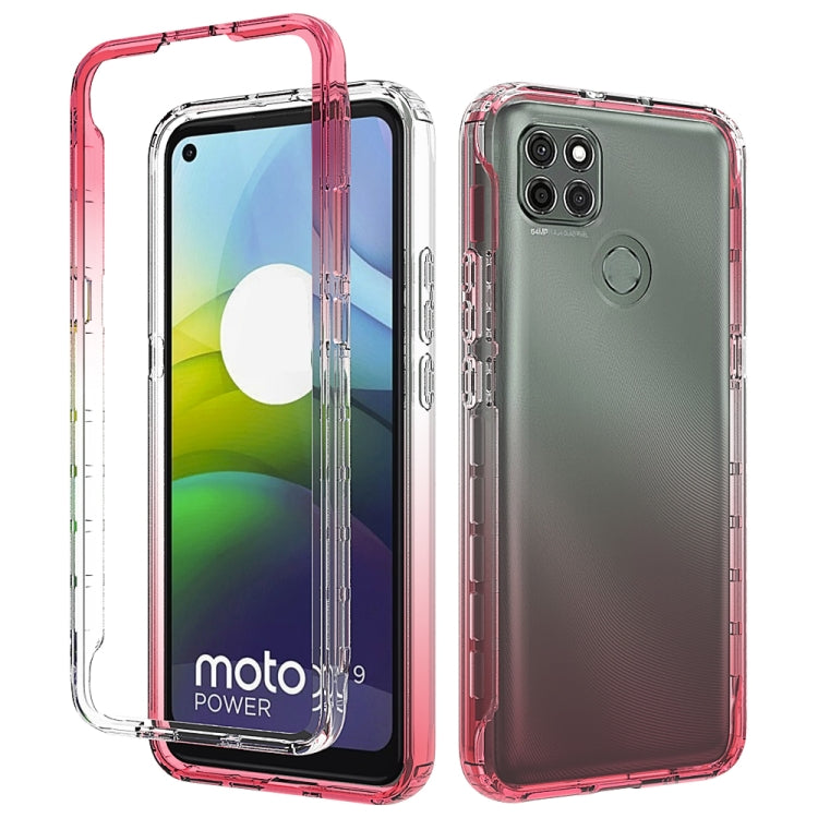 Shockproof High Transparency Two-color Gradual Change PC+TPU Candy Colors Phone Protective Case, For LG Velvet, For Motorola Moto G9 Play, For Motorola Moto G9 Plus, For Motorola Moto G9 Power, For Motorola Moto G30