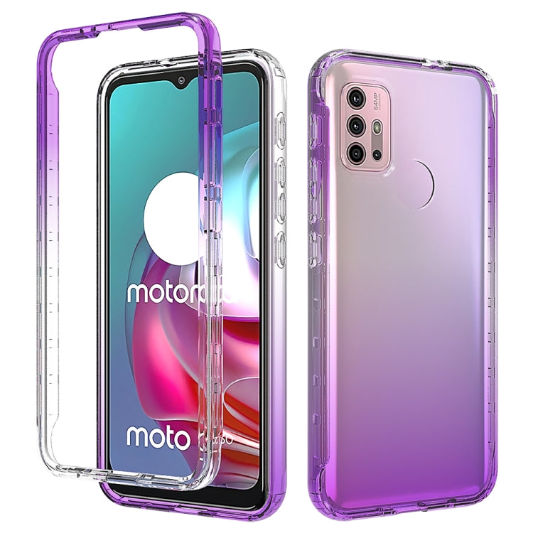 Shockproof High Transparency Two-color Gradual Change PC+TPU Candy Colors Phone Protective Case, For LG Velvet, For Motorola Moto G9 Play, For Motorola Moto G9 Plus, For Motorola Moto G9 Power, For Motorola Moto G30