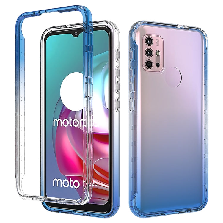 Shockproof High Transparency Two-color Gradual Change PC+TPU Candy Colors Phone Protective Case, For LG Velvet, For Motorola Moto G9 Play, For Motorola Moto G9 Plus, For Motorola Moto G9 Power, For Motorola Moto G30