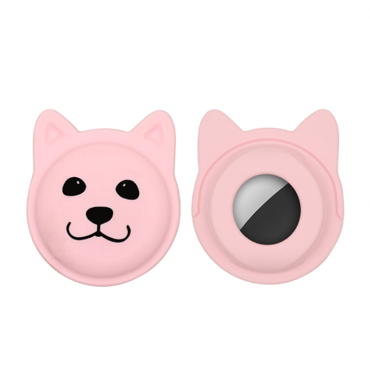 Cute Cartoon Pet Collar Anti-lost Tracker Silicone Case For AirTag, Serious Face, Naughty Smiley, Hanhan Smiley