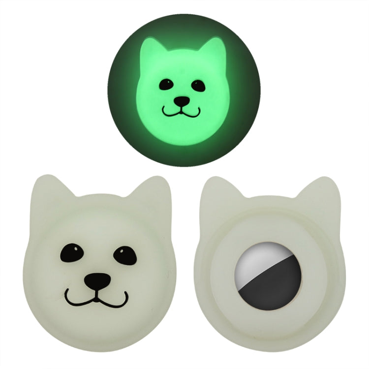 Cute Cartoon Pet Collar Anti-lost Tracker Silicone Case For AirTag, Serious Face, Naughty Smiley, Hanhan Smiley