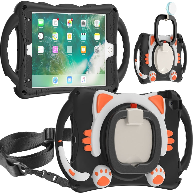 Cute Cat King Kids Shockproof EVA Protective Case with Holder & Shoulder Strap & Handle, For iPad 9.7 2018 / 2017 / Air / Air 2 / Pro 9.7, For iPad 10.2 2019 / 2020 / 2021 / Pro 10.5, For iPad mini 6 / mini 2024, For iPad mini 6