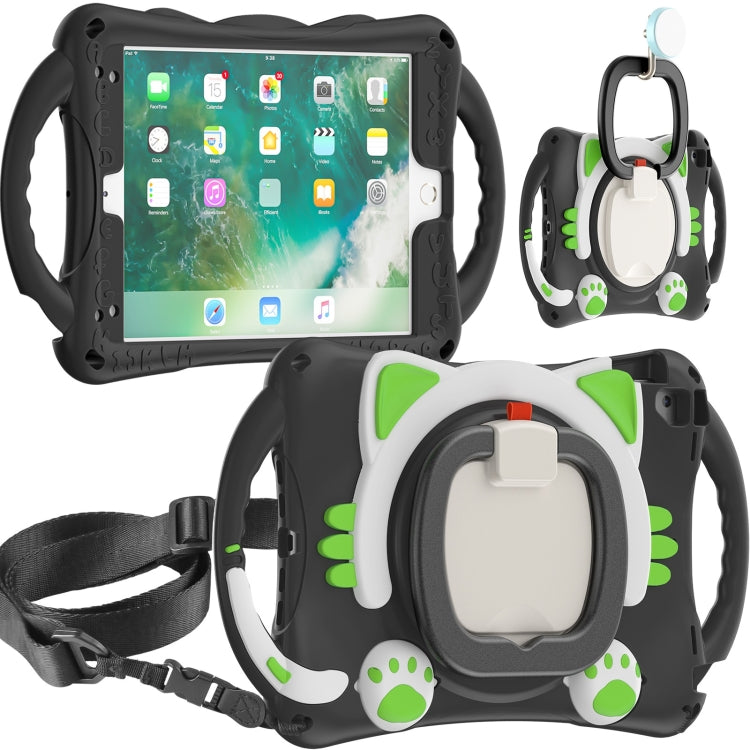 Cute Cat King Kids Shockproof EVA Protective Case with Holder & Shoulder Strap & Handle, For iPad 9.7 2018 / 2017 / Air / Air 2 / Pro 9.7, For iPad 10.2 2019 / 2020 / 2021 / Pro 10.5, For iPad mini 6 / mini 2024, For iPad mini 6