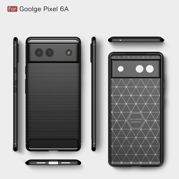 Brushed Carbon Fiber Texture Shockproof TPU Phone Case, For Google Pixel 6a, For Sony Xperia 5 III