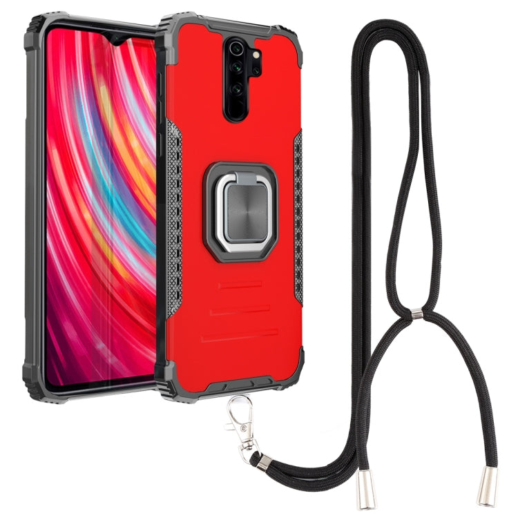 Aluminum Alloy + TPU Phone Case with Lanyard, For Xiaomi Redmi 9 / Redmi 10X, For Xiaomi Redmi Note 8, For Xiaomi Redmi Note 8 Pro, For Xiaomi Redmi Note 9S / Note 9 Pro, For Xiaomi Redmi Note 10 4G / Note 10S