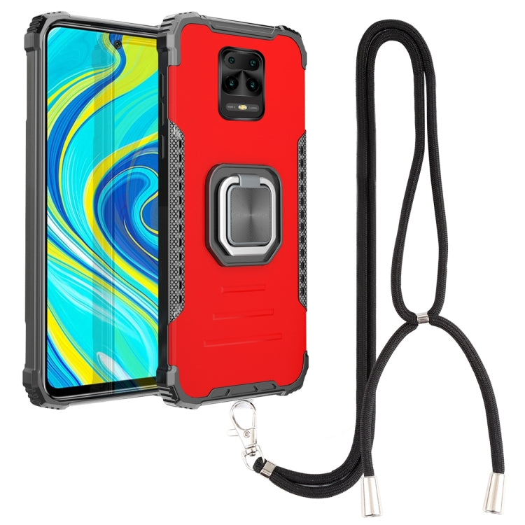 Aluminum Alloy + TPU Phone Case with Lanyard, For Xiaomi Redmi 9 / Redmi 10X, For Xiaomi Redmi Note 8, For Xiaomi Redmi Note 8 Pro, For Xiaomi Redmi Note 9S / Note 9 Pro, For Xiaomi Redmi Note 10 4G / Note 10S