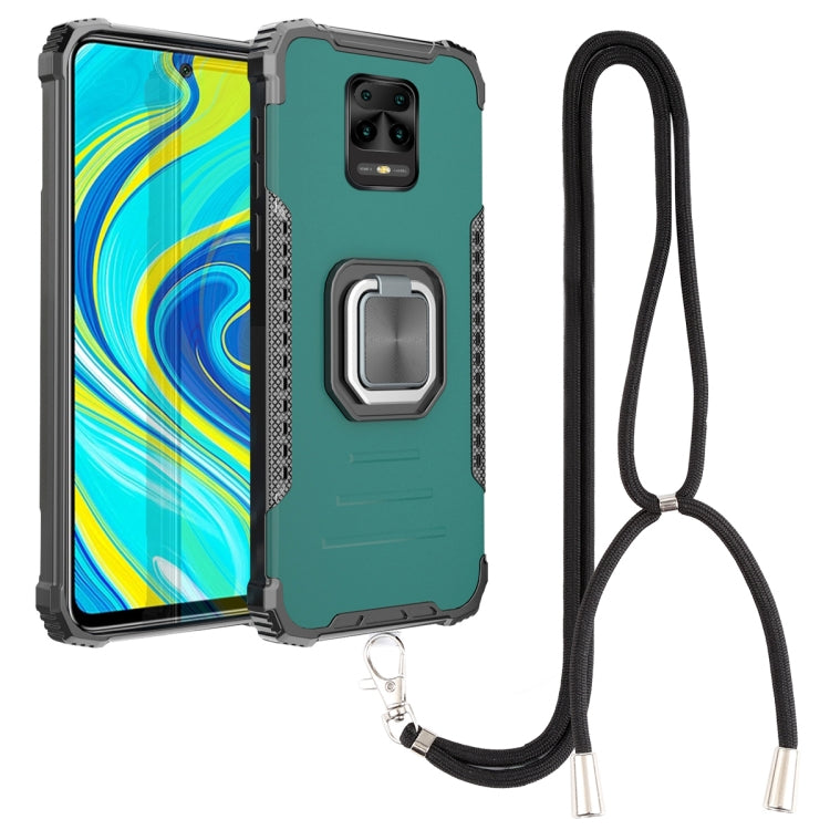 Aluminum Alloy + TPU Phone Case with Lanyard, For Xiaomi Redmi 9 / Redmi 10X, For Xiaomi Redmi Note 8, For Xiaomi Redmi Note 8 Pro, For Xiaomi Redmi Note 9S / Note 9 Pro, For Xiaomi Redmi Note 10 4G / Note 10S