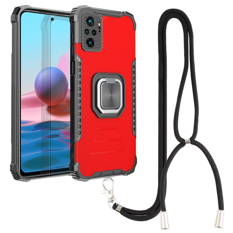 Aluminum Alloy + TPU Phone Case with Lanyard, For Xiaomi Redmi 9 / Redmi 10X, For Xiaomi Redmi Note 8, For Xiaomi Redmi Note 8 Pro, For Xiaomi Redmi Note 9S / Note 9 Pro, For Xiaomi Redmi Note 10 4G / Note 10S