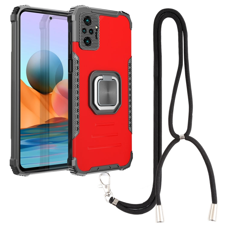 Aluminum Alloy + TPU Phone Case with Lanyard, For Xiaomi Redmi 9 / Redmi 10X, For Xiaomi Redmi Note 8, For Xiaomi Redmi Note 8 Pro, For Xiaomi Redmi Note 9S / Note 9 Pro, For Xiaomi Redmi Note 10 4G / Note 10S