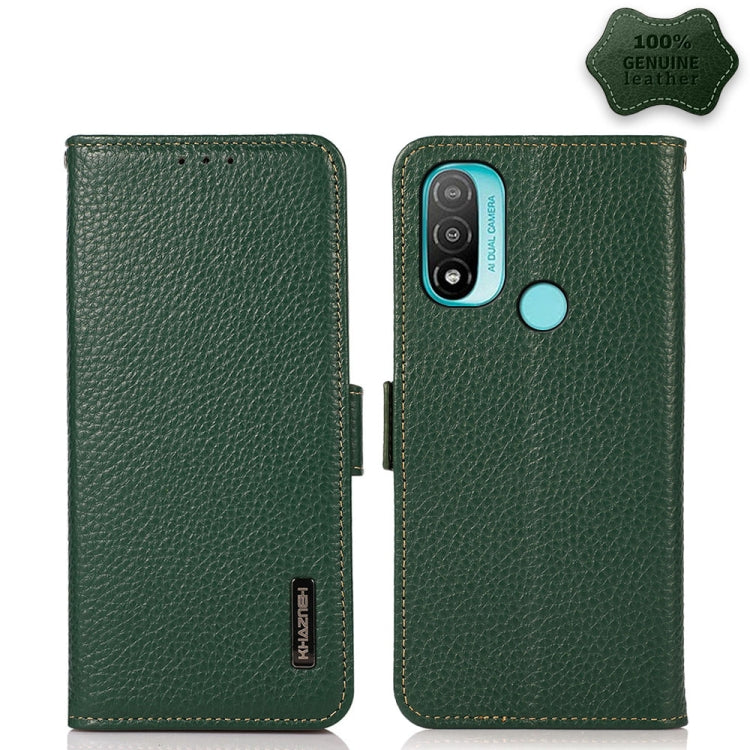 KHAZNEH Side-Magnetic Litchi Genuine Leather RFID Case