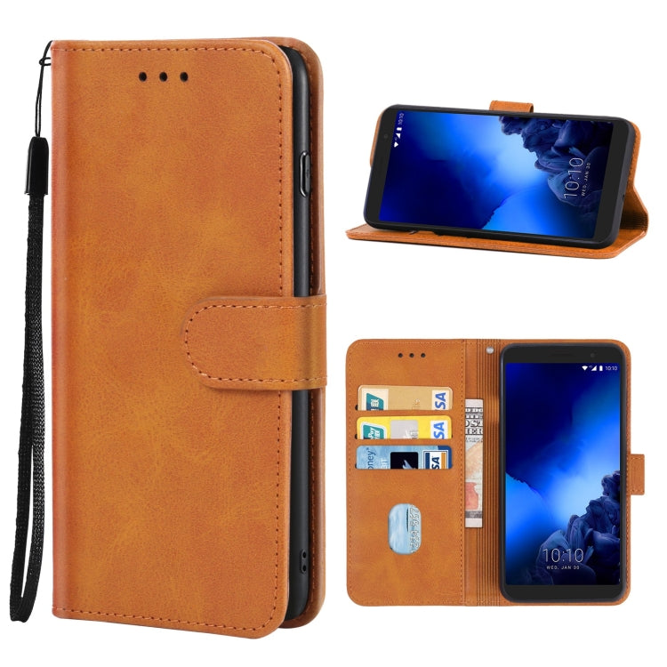 Leather Phone Case, For  Alcatel 1x Fingerprint Version, For Alcatel 1x, For Alcatel 3 2018, For Alcatel 3C 2018, For Alcatel Tetra, For Alcatel 7, For Asus Zenfone Max Pro ZB602KL, For BQ Aquaris C