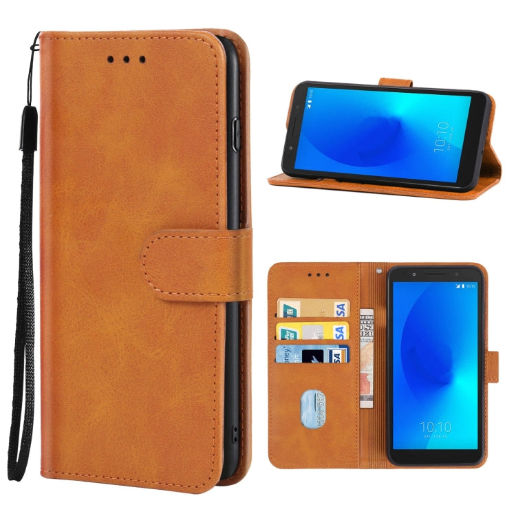 Leather Phone Case, For  Alcatel 1x Fingerprint Version, For Alcatel 1x, For Alcatel 3 2018, For Alcatel 3C 2018, For Alcatel Tetra, For Alcatel 7, For Asus Zenfone Max Pro ZB602KL, For BQ Aquaris C