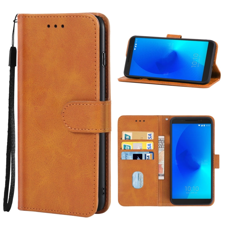 Leather Phone Case, For  Alcatel 1x Fingerprint Version, For Alcatel 1x, For Alcatel 3 2018, For Alcatel 3C 2018, For Alcatel Tetra, For Alcatel 7, For Asus Zenfone Max Pro ZB602KL, For BQ Aquaris C