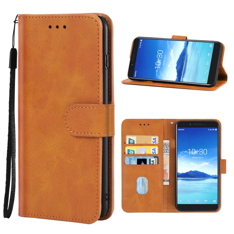 Leather Phone Case, For  Alcatel 1x Fingerprint Version, For Alcatel 1x, For Alcatel 3 2018, For Alcatel 3C 2018, For Alcatel Tetra, For Alcatel 7, For Asus Zenfone Max Pro ZB602KL, For BQ Aquaris C