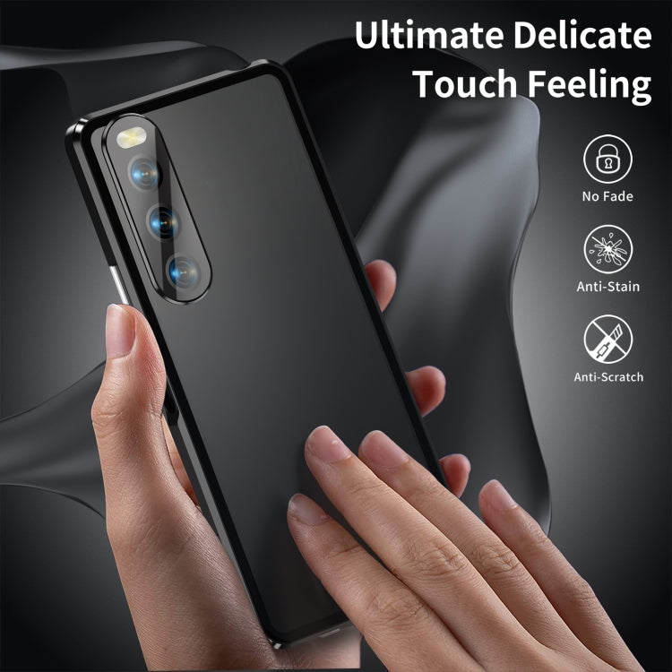 HD Magnetic Metal Tempered Glass Phone Case