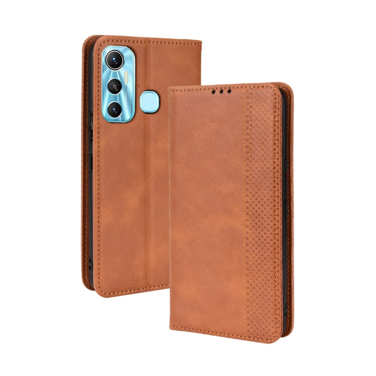 Magnetic Buckle Retro Texture Leather Phone Case, For vivo S10e / V23e 4G / 5G, For vivo Y15s 2021 / Y15a, For Infinix Hot 11, For Infinix Note 11 Pro, For Doogee S96 Pro, For Nokia X100 / X10 / X20, For Oukitel K9 Pro, For Ulefone Armor 8