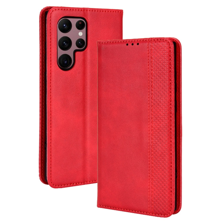 Magnetic Buckle Retro Texture Leather Phone Case