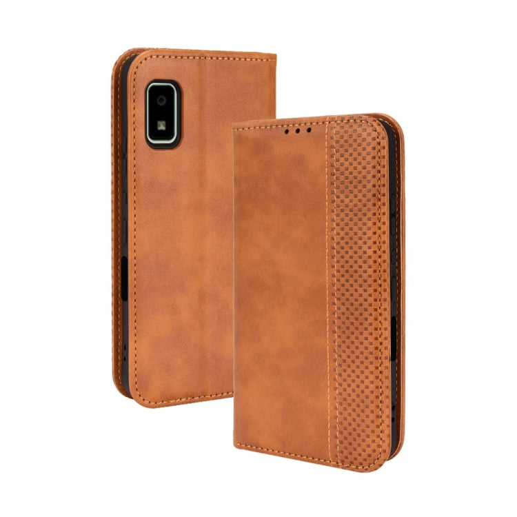 Magnetic Buckle Retro Texture Leather Phone Case, For Samsung Galaxy A73 5G, For Samsung Galaxy A03 Core, For Samsung Galaxy S22 Ultra 5G, For Sharp Aquos Wish, For Xiaomi 12, For OnePlus 10 Pro 5G, For Umidigi A11s, For ZTE Libero 5G II