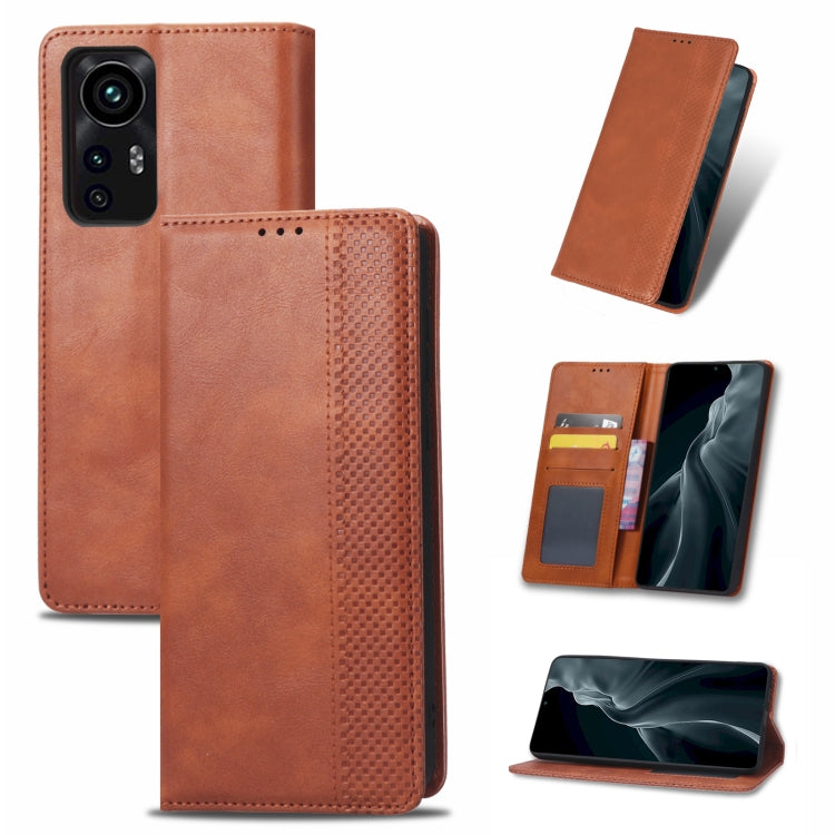Magnetic Buckle Retro Texture Leather Phone Case