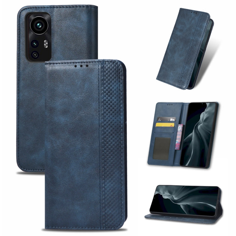 Magnetic Buckle Retro Texture Leather Phone Case