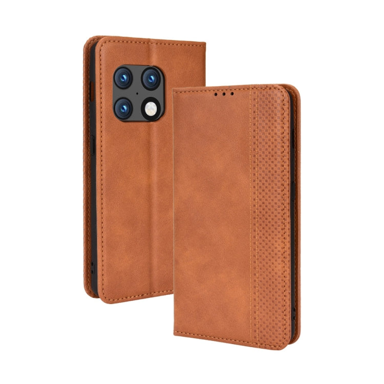 Magnetic Buckle Retro Texture Leather Phone Case