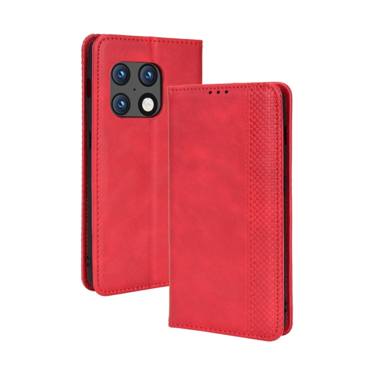 Magnetic Buckle Retro Texture Leather Phone Case