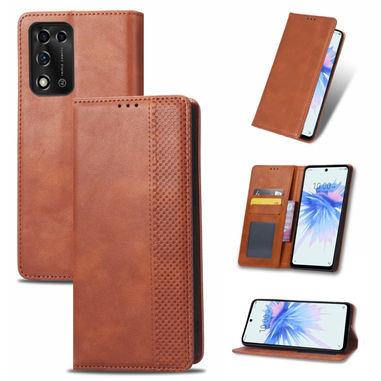 Magnetic Buckle Retro Texture Leather Phone Case, For Samsung Galaxy A73 5G, For Samsung Galaxy A03 Core, For Samsung Galaxy S22 Ultra 5G, For Sharp Aquos Wish, For Xiaomi 12, For OnePlus 10 Pro 5G, For Umidigi A11s, For ZTE Libero 5G II