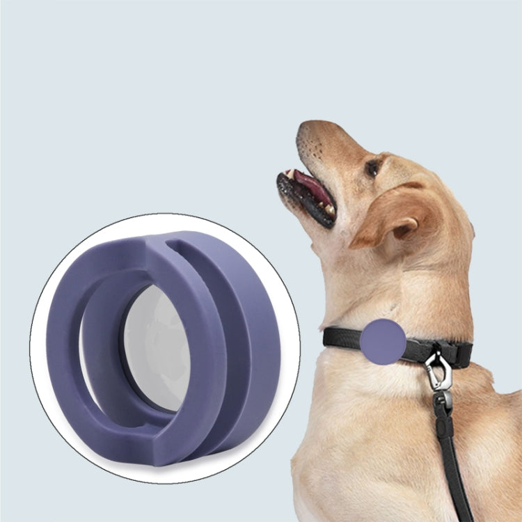 Pet Collar Anti-scratch Shockproof Silicone Case For AirTag, 35.9x35.9x19.2mm, 34.1x34.1x18.2mm, 34.1x34.1x17.2mm