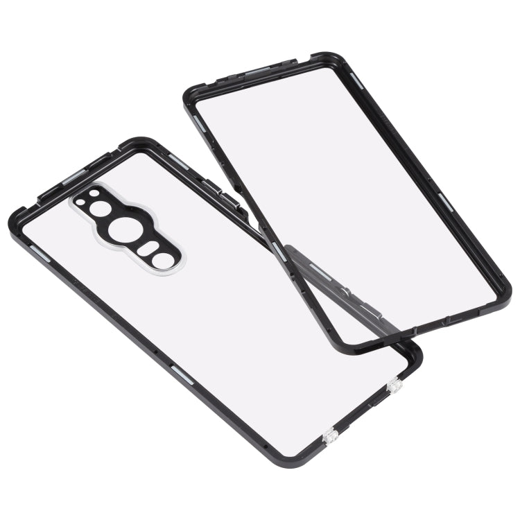 HD Magnetic Metal Tempered Glass Phone Case, For Sony Xperia Pro-I