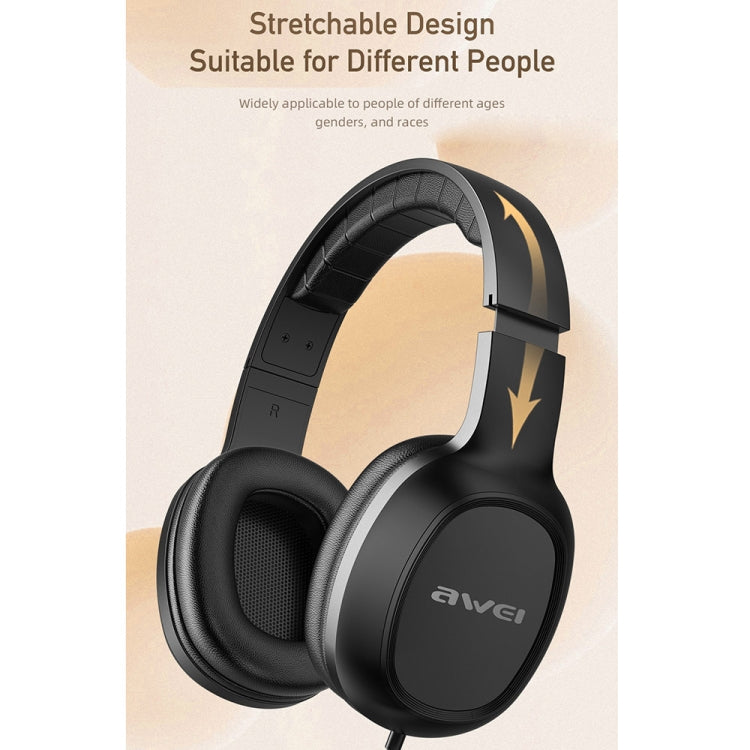 awei GM-6 3.5mm Stereo Wired Headset, GM-6(Black), GM-6(White)