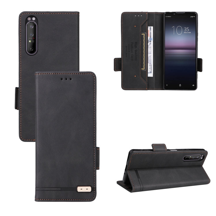 Magnetic Clasp Leather Phone Case, For Motorola Edge 20, For Motorola Edge 20 Lite / 20 Fusion, For Motorola Moto E20 / E40, For Asus ROG Phone 5, For Sony Xperia 1 II