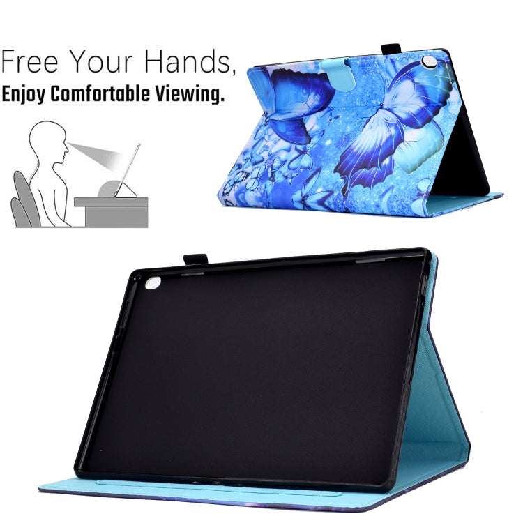 Sewing Pen Slot Leather Tablet Case, For Lenovo Tab M10, For Lenovo Tab M10 HD 2ND X306X, For Lenovo Tab M10 Plus