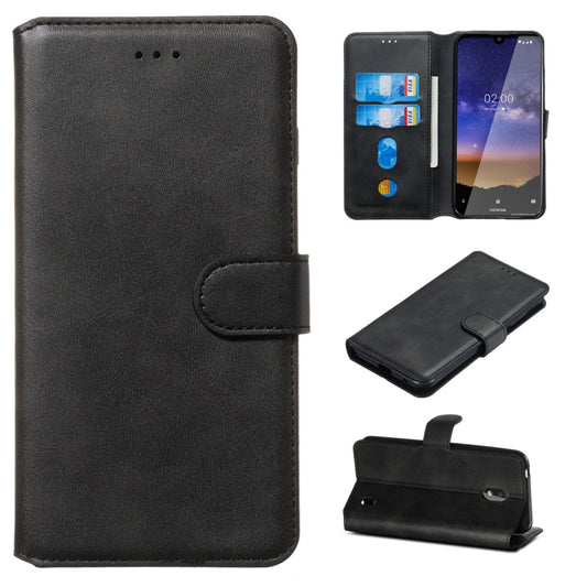 Classic Calf Texture Horizontal Flip PU Leather Case, with Holder & Card Slots & Wallet, For Nokia 2.2