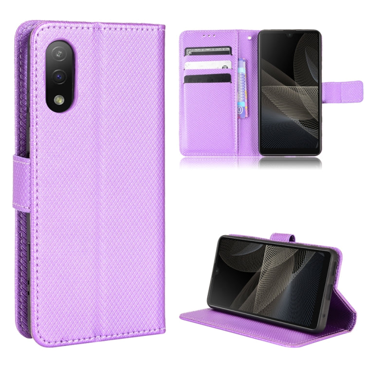 Diamond Texture Leather Phone Case, For Nokia C30, For Ulefone Note 12P, For Ulefone Note 13P, For Oukitel C22, For Sony Xperia ACE  II / SO-41B, For Sony Xperia Pro-1