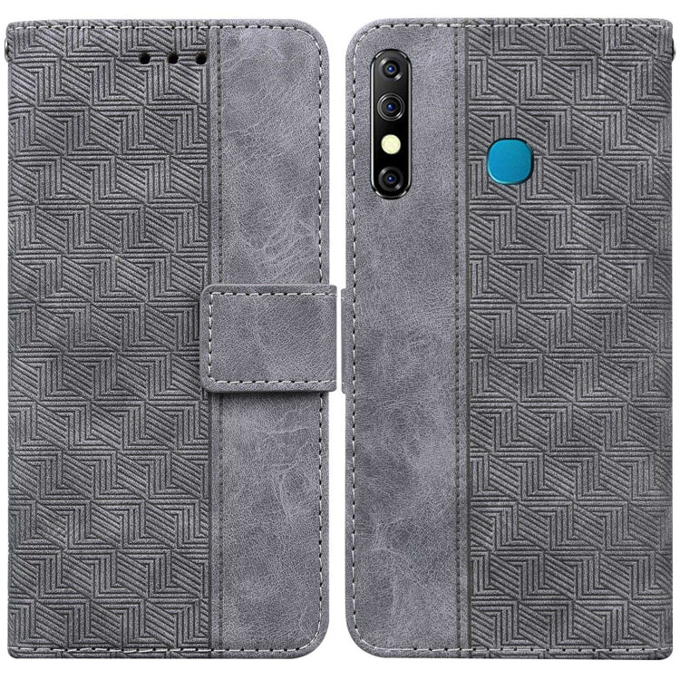 Geometric Embossed Leather Phone Case, For Infinix Hot 8 X650 CC7, For Infinix Hot 9 X655C / Note 7 Lite, For Infinix Hot 10 Play / Smart 5 India, For Infinix Hot 10s / Hot 10T, For Infinix Note 7 X690