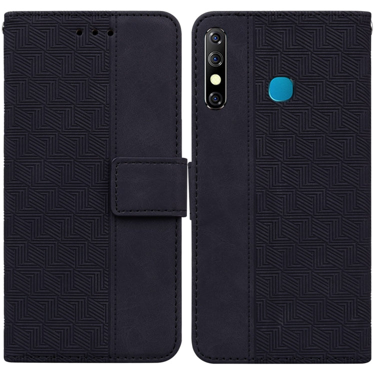 Geometric Embossed Leather Phone Case, For Infinix Hot 8 X650 CC7, For Infinix Hot 9 X655C / Note 7 Lite, For Infinix Hot 10 Play / Smart 5 India, For Infinix Hot 10s / Hot 10T, For Infinix Note 7 X690