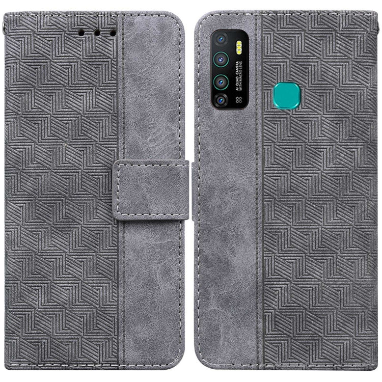 Geometric Embossed Leather Phone Case, For Infinix Hot 8 X650 CC7, For Infinix Hot 9 X655C / Note 7 Lite, For Infinix Hot 10 Play / Smart 5 India, For Infinix Hot 10s / Hot 10T, For Infinix Note 7 X690