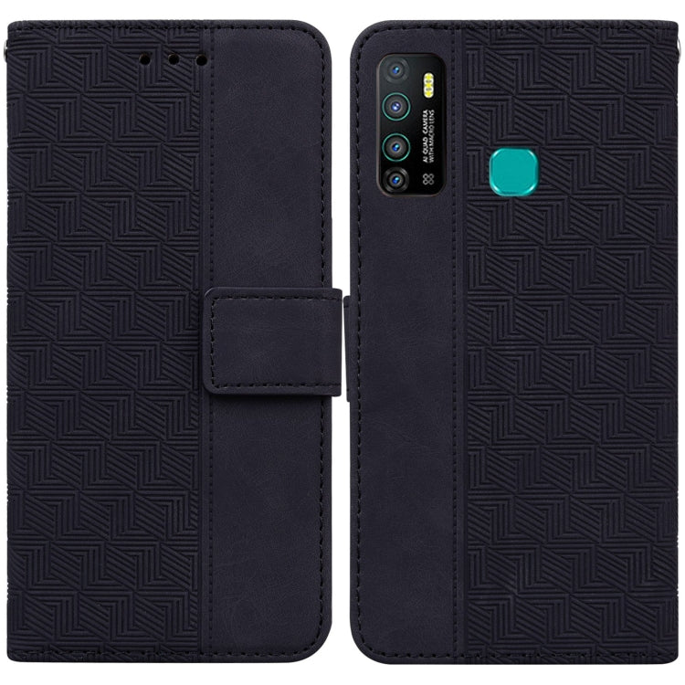 Geometric Embossed Leather Phone Case, For Infinix Hot 8 X650 CC7, For Infinix Hot 9 X655C / Note 7 Lite, For Infinix Hot 10 Play / Smart 5 India, For Infinix Hot 10s / Hot 10T, For Infinix Note 7 X690